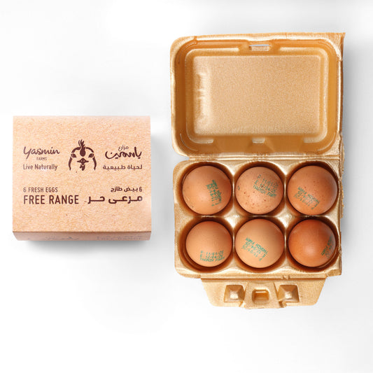 Free Range Brown Eggs 6pcs Natural Feed